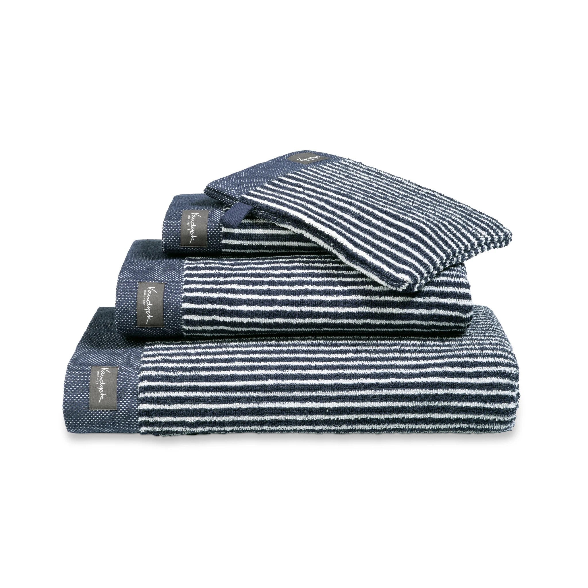 Gastendoekje - Home Petit Ligne 30x50 - Blue ink