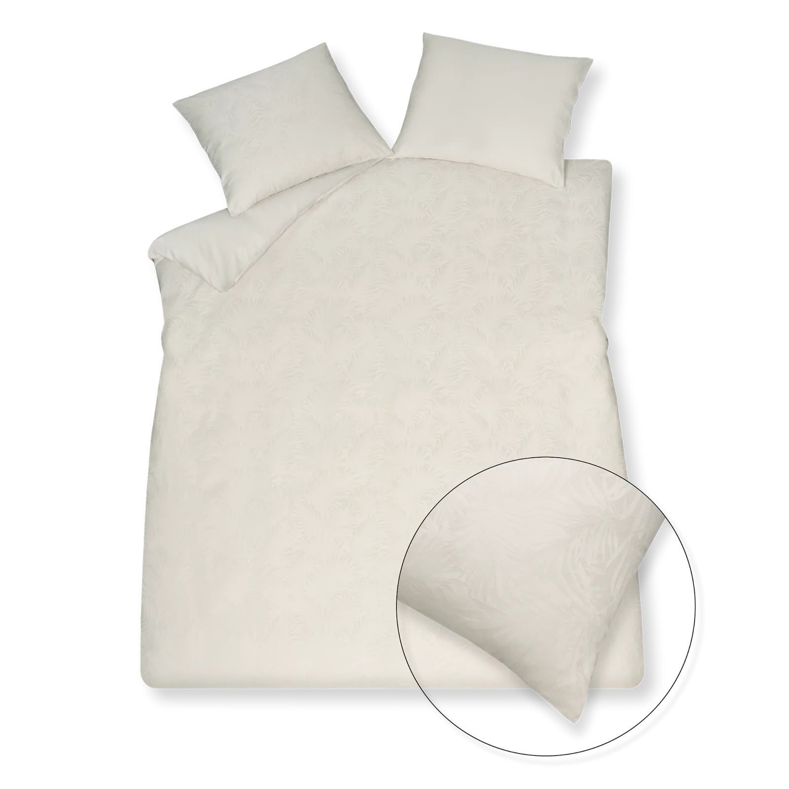 Dekbedovertrek - Purity Florence 1-persoons 140x200/220 cm - Cream tan