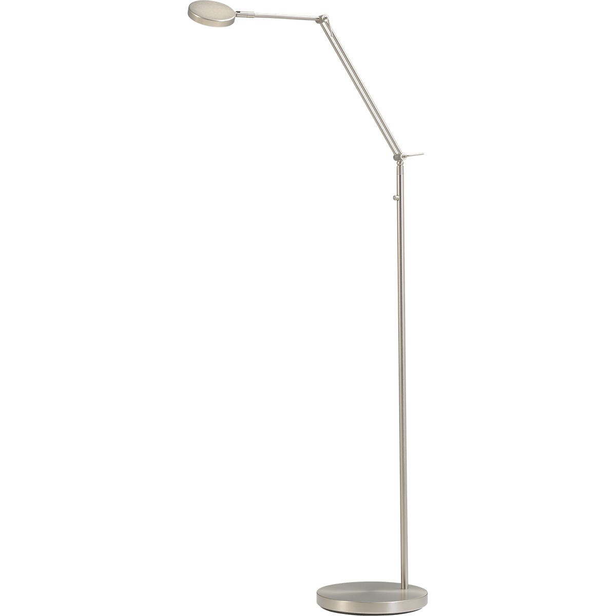 Vloerlamp - Dania 150cm - Nikkel
