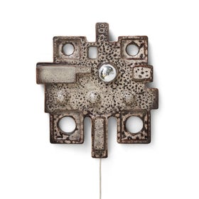 Wandlamp - Ceramic Relief Wandlamp 40x44,5x6,5 cm - Multicolor