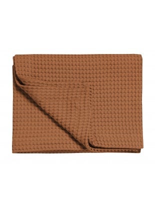 Wafeldeken - Home Eenpersoons 160x250cm - Cognac 162