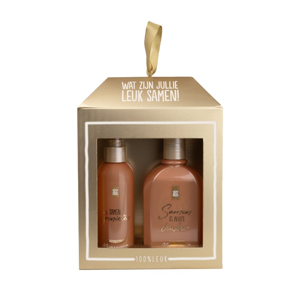 Geschenkset - Wat zijn jullie leuk samen - Morgenmist