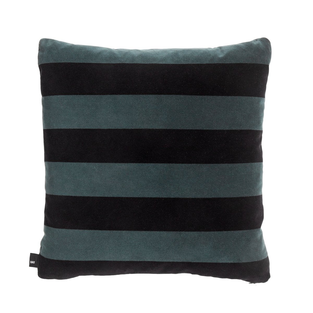 Sierkussen - Soft Stripe 50x50cm - Zwart/Blauw