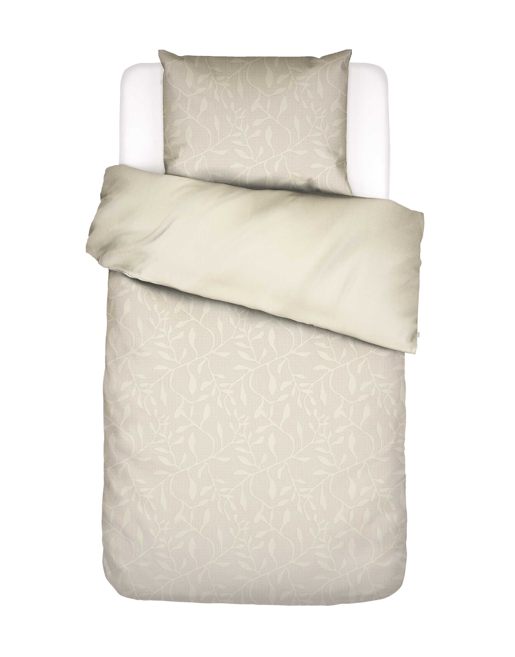 Dekbedovertrek - Willow Eenpersoons 140/200-220 cm - Vanille
