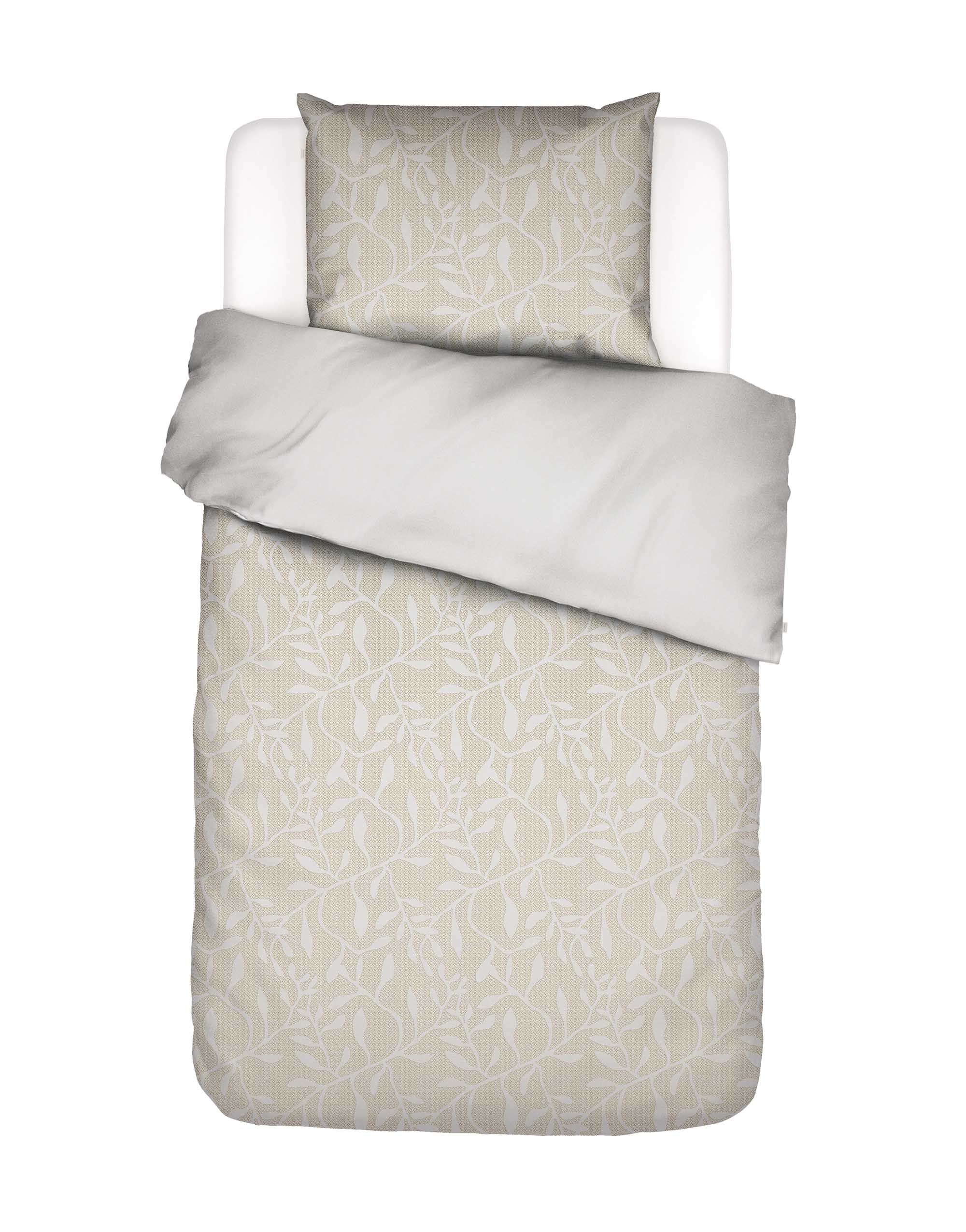 Dekbedovertrek - Willow Eenpersoons 140/200-220 cm - Stone Gray