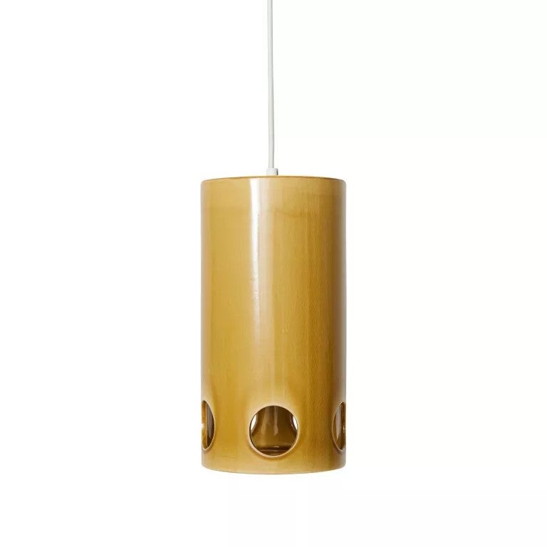 Hanglamp - 70's ceramics - Mustard