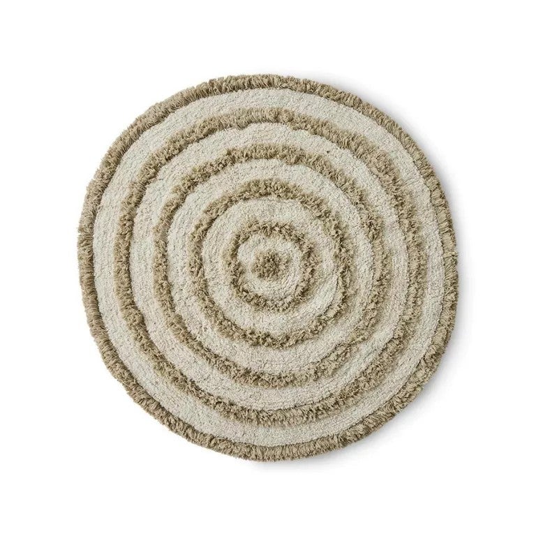 Badmat - Rond 120cm - Creme