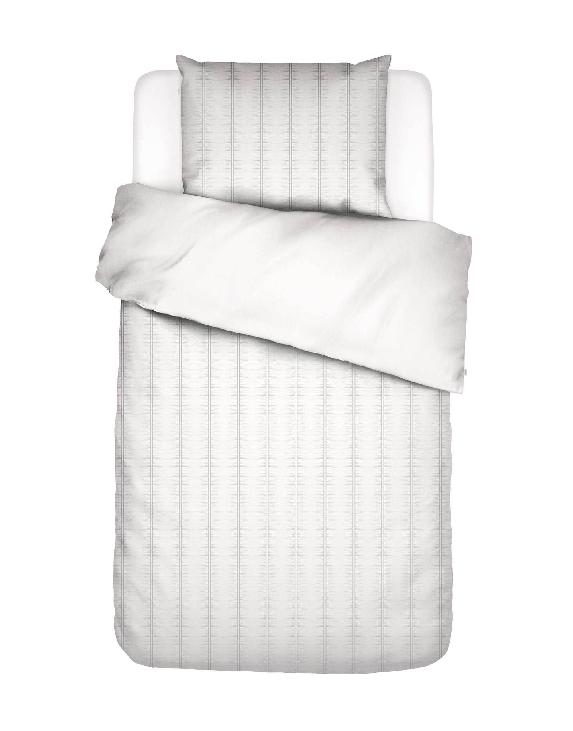 Dekbedovertrek - Zinnia 1-persoons 140x200-220 com - White