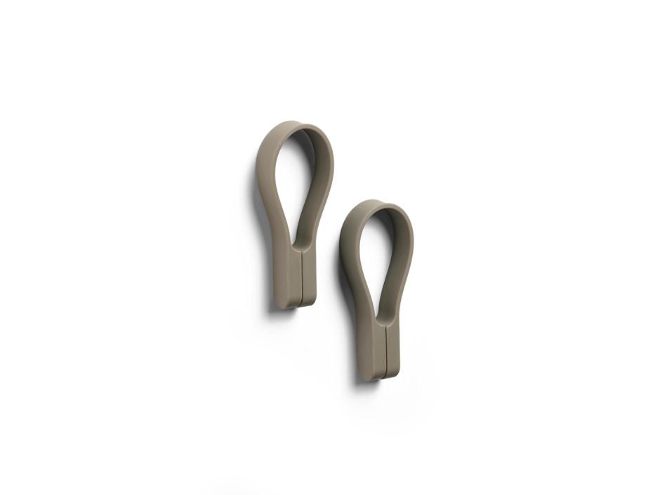 Handdoekhouder - Loop magnetisch 2 stuks - Taupe