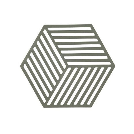 Pannenonderzetter - Hexagon - Olive green
